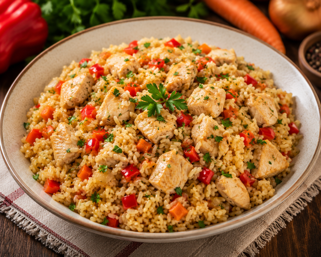 Pilaf cu piept de pui Masa de Acasă