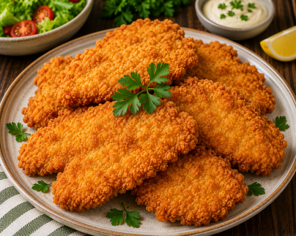 Șnițele Panko de pui Masa de Acasă